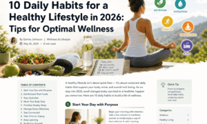 10 Daily Habits for a Healthy Lifestyle in 2026: Tips for Optimal Wellness