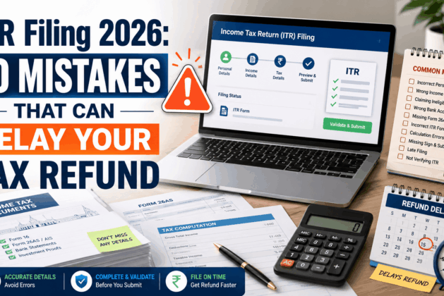 ITR Filing 2026: 10 Mistakes That Can Delay Your Tax Refund