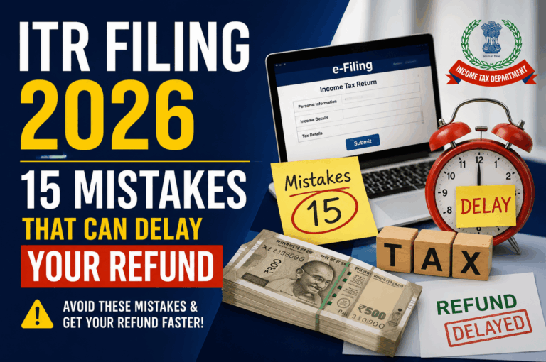 ITR Filing 2026: 15 Mistakes That Can Delay Your Refund