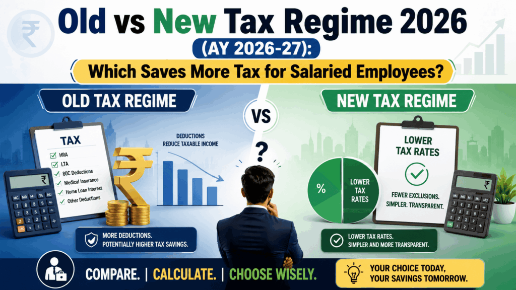 Old vs New Tax Regime 2026 (AY 2026-27): Which Saves More Tax