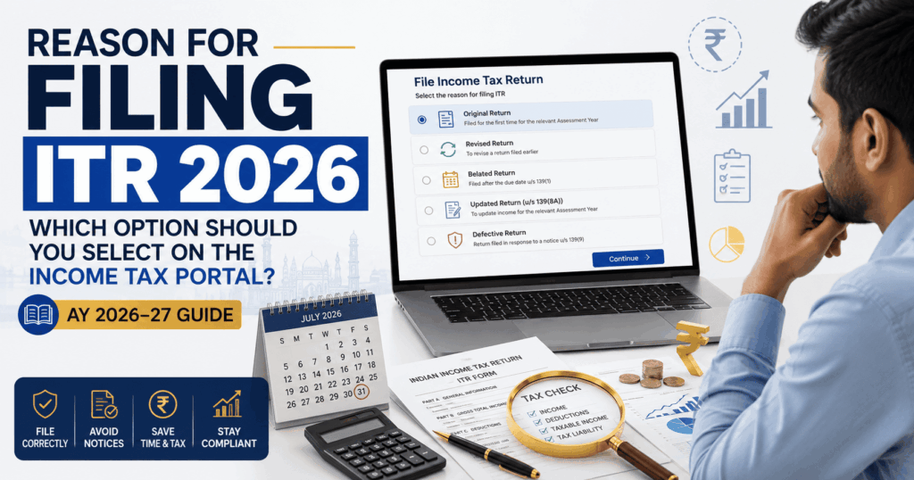 Filing ITR 2026: Which Option Should You Select on the Income Tax Portal