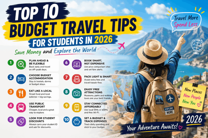 Top 10 Budget Travel Tips for Students in 2026 – Save Money and Explore the World