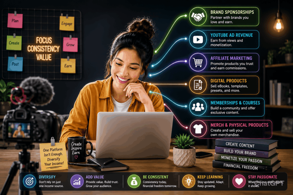  Your Earnings: Building Multiple Income Streams as a Content Creator