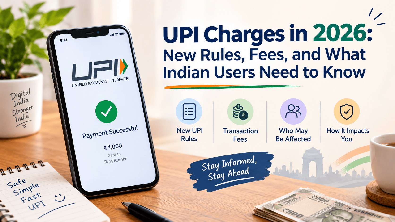 UPI Charges in 2026: New Rules, Fees, and What Indian Users Need to Know